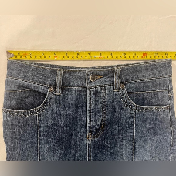 Lois Blue Denim short skirt Jeans flare size 5 Y2k 90’s - Picture 7 of 8